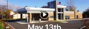 PSCU's jefferson location set as background with words May 13th at PSCU and play button