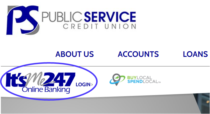 It's ME 247 Online Banking Login Button Image