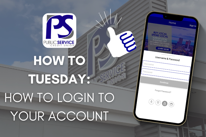 PSCU How to Tuesday: How to Login to Your Account