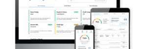 Savvy Money Credit Score software on desktop mobile and tablet