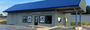 image of public service credit union's Huntington office painted