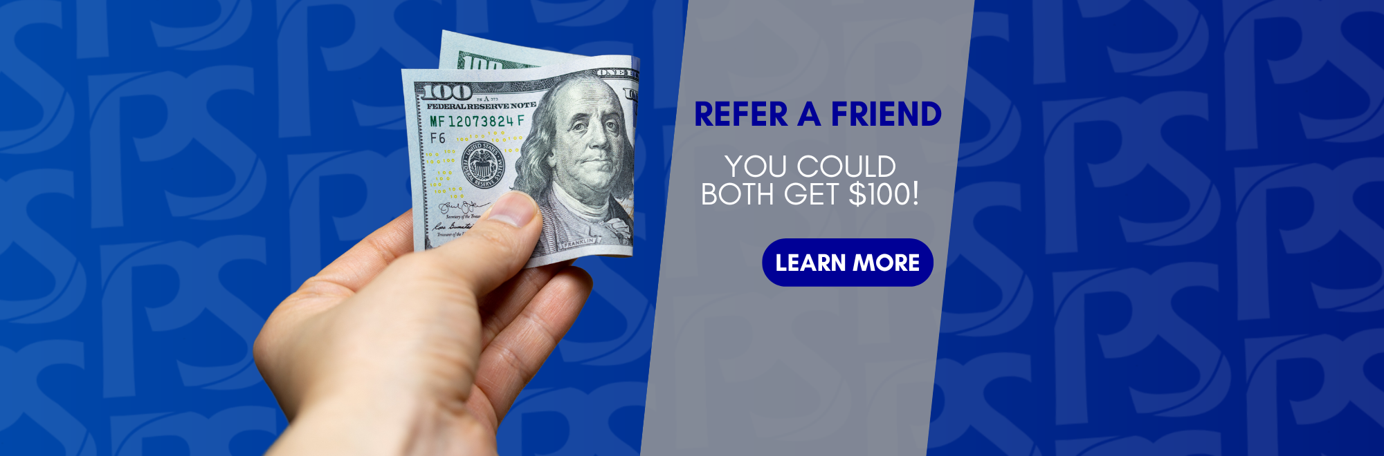 Refer a Friend, you could both earn $100.  Click to learn more.