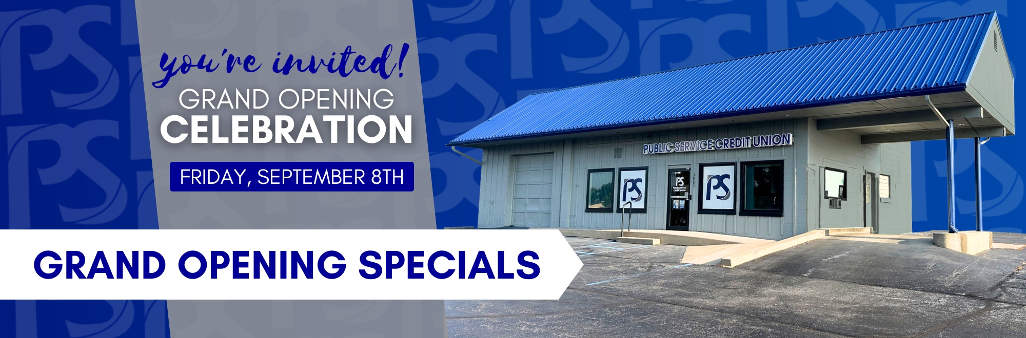 You're Invited! Grand Opening Celebration Friday September 8th. Grand Opening Specials.